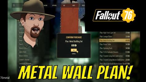 where can i find plans for metal house fallout 76|metal wall plans fallout 76.